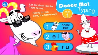 Dance Mat  Touch Typing  Level 1  Home Row  BBC Bitesize  Hammy Kids [upl. by Aketal787]