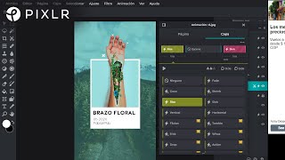 Animación básica en PIXLR E [upl. by Ahsim]
