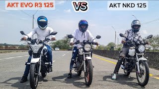 NKD 125 VS AKT EVO R3 125 😱🔥¡BATALLA A MU3RT3 DRAG RACE [upl. by Marcelia]