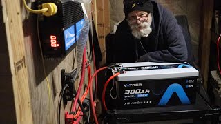 Vatrer 300 amp hour batteries powering my cabin [upl. by Guarino]