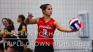 SIERRA POKHAREL 11  2024 TRIPLE CROWN 🏐 2025 LIBERO volleyballhighlights [upl. by Darb369]