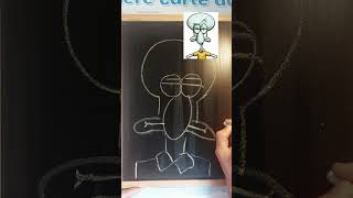 Carlo Tentacule 🐙 asmr dessin drawing spongebob bobleponge satisfying [upl. by Yornoc]