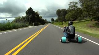 Haleakala Downhill Bike Ride  Drift Trike Maui [upl. by Sauncho]