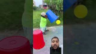 Bucket mein nikla balls and balloon funny comedy prank experiment balloon shorts [upl. by Rosenberg]