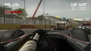 F1 2010 Valencia Race HRT Style Career Expert Andrew Bortz [upl. by Atelahs793]