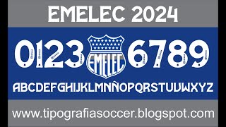 Tipografía Emelec 2024 FREE DOWNLOAD [upl. by Esirehs38]