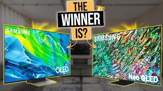 Samsung S95B QD OLED Vs Samsung QN90B Neo QLED  Which Premium TV Should YOU Buy [upl. by Aynas]