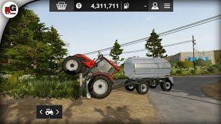 Crash Tractor In Farming Simulator 20 🚜 [upl. by Ellehsram]