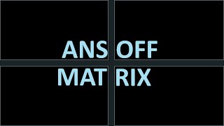 Ansoff Matrix Explained  Strategic Management Series [upl. by Haeel133]