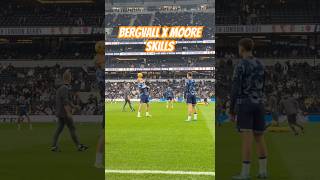 Lucas Bergvall amp Mikey Moore Skills  Spurs v Aston Villa  Tottenham Hotspur Stadium COYS THFC EPL [upl. by Ainotna]