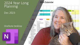 2024 Planner year long section set up in OneNote [upl. by Infeld]