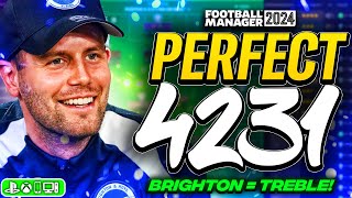 PERFECT 4231 FM24 Tactic Brighton  Treble  FM24 Best Tactics [upl. by Parry]