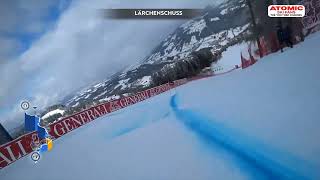 Kitzbuhel downhill  The Streif  camera racer Joachim Puchner Jan 19 2024 weareskiing atomic [upl. by Ilatan851]