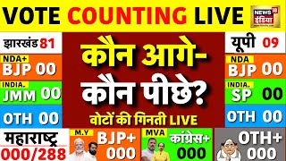 🟢Counting of Votes Live Maharashtra  Jharkhand Election Results Live  UP BY Election Results [upl. by Clotilda]