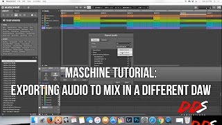 MASCHINE Tutorial How to Export Files For Mixing In A Different DAW [upl. by Kimberli389]