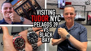 Best Tudor Dive Watch Visiting The NYC Store Pelagos 39 vs Black Bay Monochrome amp My Submariner [upl. by Trik]