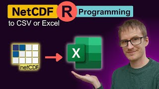 How to write a data from a NetCDF file to a CSV or Excel file using R [upl. by Asilaj]