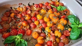 Garlic roasted cherry tomatoes [upl. by Esilehc]