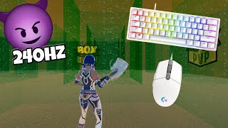 Aggressive Blue Switches ASMR Fortnite Box Fights 🏆 [upl. by Wallford]