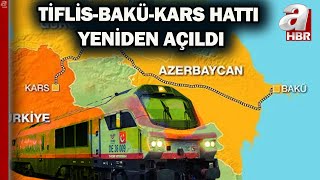 BaküTiflisKars hattında yük taşımacılığı yeniden başladı İlk tren Türkiyede  A Haber [upl. by Nnylsaj]