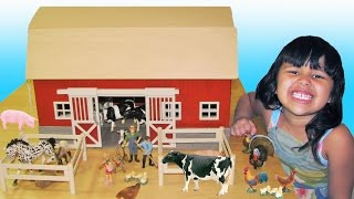 Schleich Barn Farm Animals  Learn Animal Names and Sounds  Educational for Kids [upl. by Hendrix682]