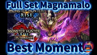 Monster Hunter Rise Sunbrake Magnamala Set All Best Moments monsterhunter bestmoments bestgames [upl. by Gavini217]