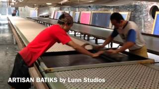 How Batiks Are Made  Hand screened batik designs [upl. by Daenis]