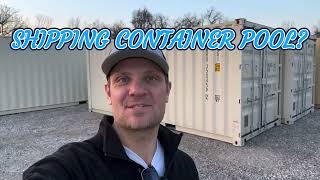 SHIPPING CONTAINER POOL COMMON QUESTION SO LET’S INVESTIGATE [upl. by Cirded]