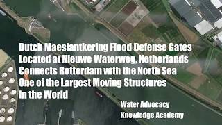 Understanding Dutch Flood Control  Maeslantkering North Sea Storm Defense Gates  Delta Works [upl. by Eiznikam]