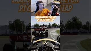 Jarno Opmeer and I battle for P1 on the last lap f1 f1game f123 racing f1esports f1shorts [upl. by Kirad539]