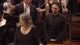 Martha Argerich and Enrico Fagone Conductor Liszt Piano Concerto n°1 OSN 2019 [upl. by Adnahsor]