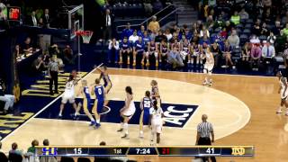 Notre Dame Womens Basketball SDSU Highlights [upl. by Dusa989]