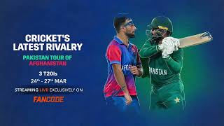 Pakistan tour of Afghanistan  3 T20Is  Streaming LIVE on FanCode [upl. by Hsiri696]