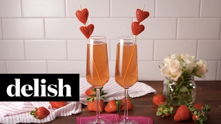 Valentines Day Mimosas  Delish [upl. by Ennayoj]