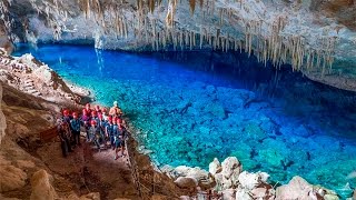 Gruta do Lago azul  Bonito MS  Bonitour [upl. by Inalial]