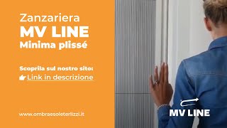 Zanzariera plissè  plissettata su misura Mv Line Minima  rivenditori autorizzati mv line group [upl. by Tolmann]