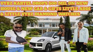 VYBZ KARTEL DROPS 500 MIL ON NEW HOUSE amp CAR amp GIFTS LIKKLE ADDI amp LIKKLE VYBZ DIAMOND WATCHES [upl. by Diena]