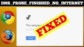 SOLVED DNSPROBEFINISHEDNOINTERNET Error Issue [upl. by Gabrila177]