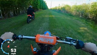 2002 ktm 125 top speed [upl. by Ertnom]