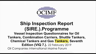 V2 75 hour Readout of the Vessel Inspection Questionaries for OilGasChemical Tankers VIQ 7 [upl. by Nonnah]