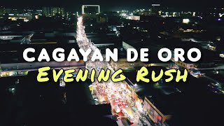 Cagayan de Oro CityPhilippinesEvening RushCogonCamamananOsmeñaHayes StreetsAerial View [upl. by Addia]