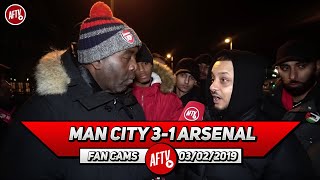 Man City 31 Arsenal  Aubameyang amp Lacazette Had No Service Troopz [upl. by Ekenna]