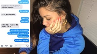 LYRIC PRANK TURNS INTO A BREAK UP PRANK ON BOYFRIEND CHERISH  UNAPPRECIATED [upl. by Atyekram]