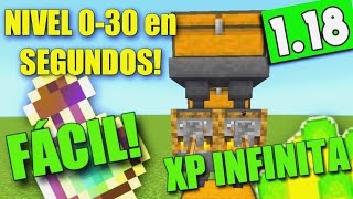 GRANJA de EXPERIENCIA MINECRAFT 118 😱 l NIVEL 0  30 en 1 SEGUNDO 🔥 l MINECRAFT BEDROCK 118 [upl. by Blankenship]