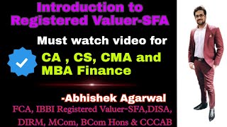 Introduction to IBBI Registered Valuer SFA  Registered Valuer course details  How to clear Exam [upl. by Charmian]