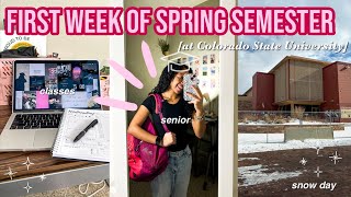 FIRST WEEK OF SPRING SEMESTER AT COLORADO STATE UNIVERSITY VLOG ❄️  Amanda [upl. by Anikat]