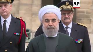 Rouhani officially welcomed to France [upl. by Rudie]