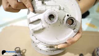 How to repair a broken brake speedometer cluster instructions for installing motorcycle brake pads [upl. by Ayoral]