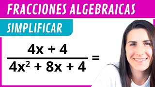 SIMPLIFICAR una FRACCIÓN ALGEBRAICA 🍕 Ejercicio 2 [upl. by Aicnatsnoc928]