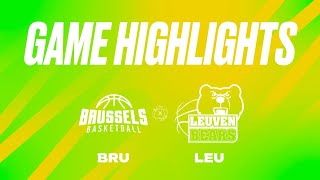 Brussels Basketball vs Stella Artois Leuven Bears  Game Highlights [upl. by Kristof475]